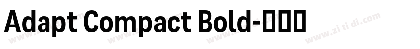 Adapt Compact Bold字体转换